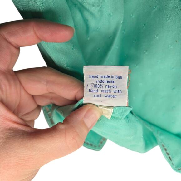 BALI EMERALD DESIGN MINT SET EYELET EMBROIDERY ONE SIZE 0279 - Picture 7 of 12